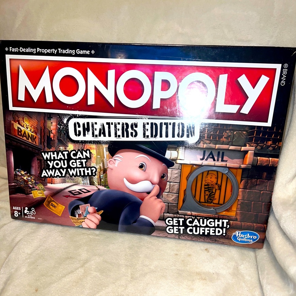 Monopoly Game: Cheaters Edition. Board Game Sealed New In Wrapping Hasbro
